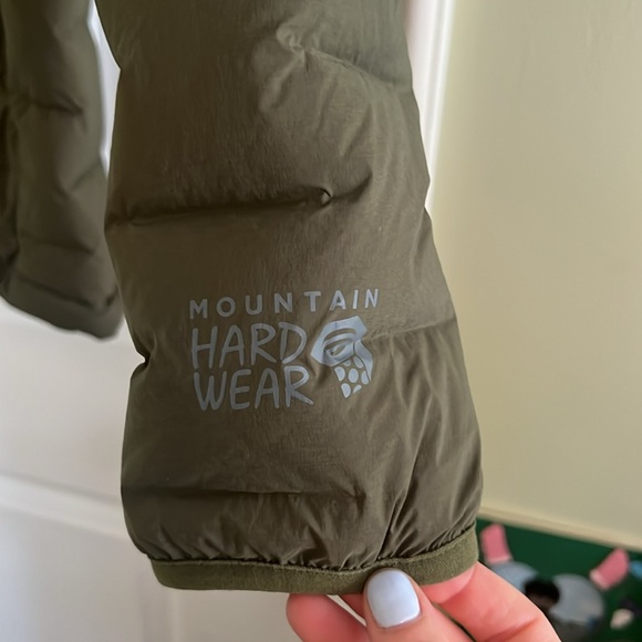 Mountain Hardwear green puffer hoodie barely worn XL - Picture 3 of 6